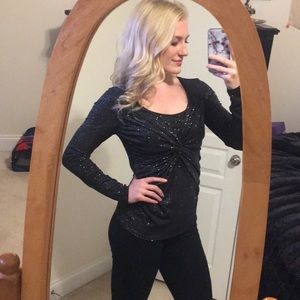 Boston Proper sparkle blouse